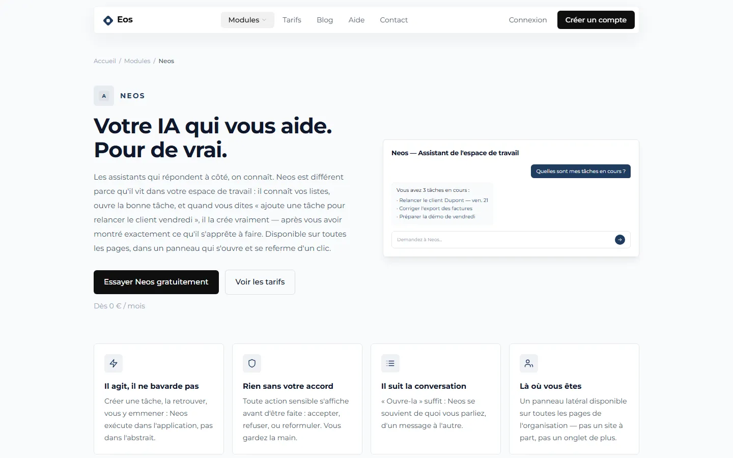 Capture 3 du projet Eos