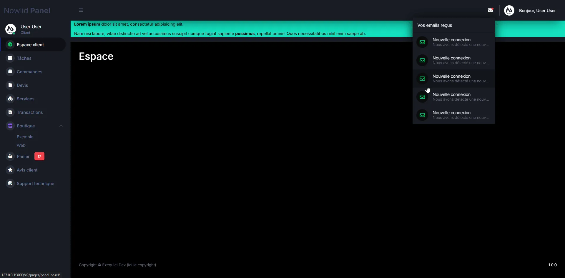 Capture 11 du projet Nowlid