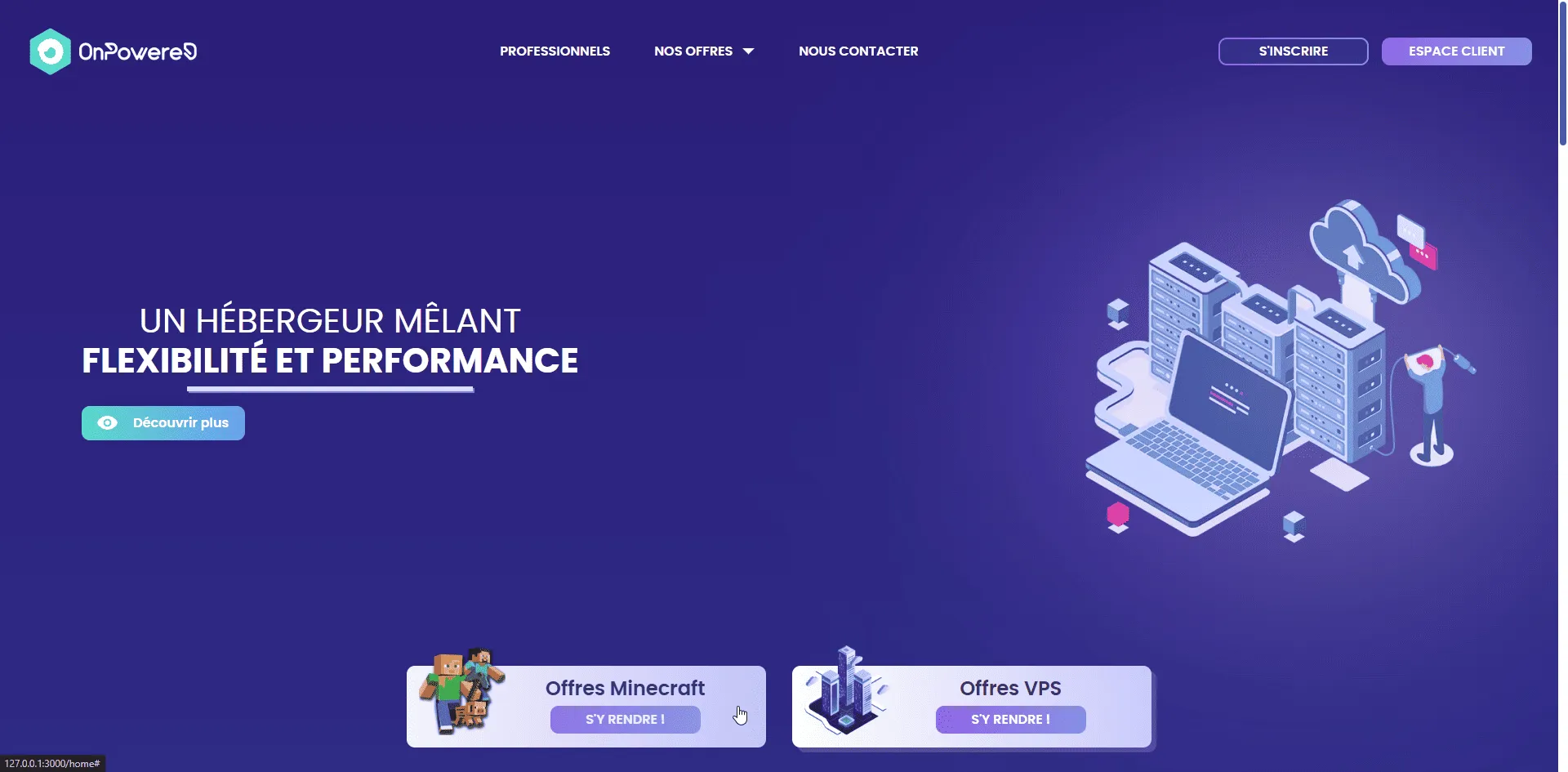 Aperçu du projet OnPowered