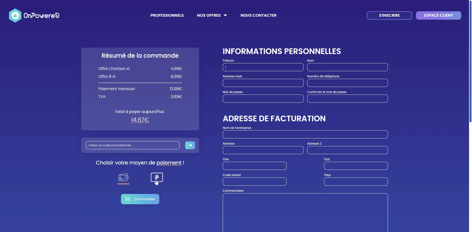 Capture 21 du projet OnPowered