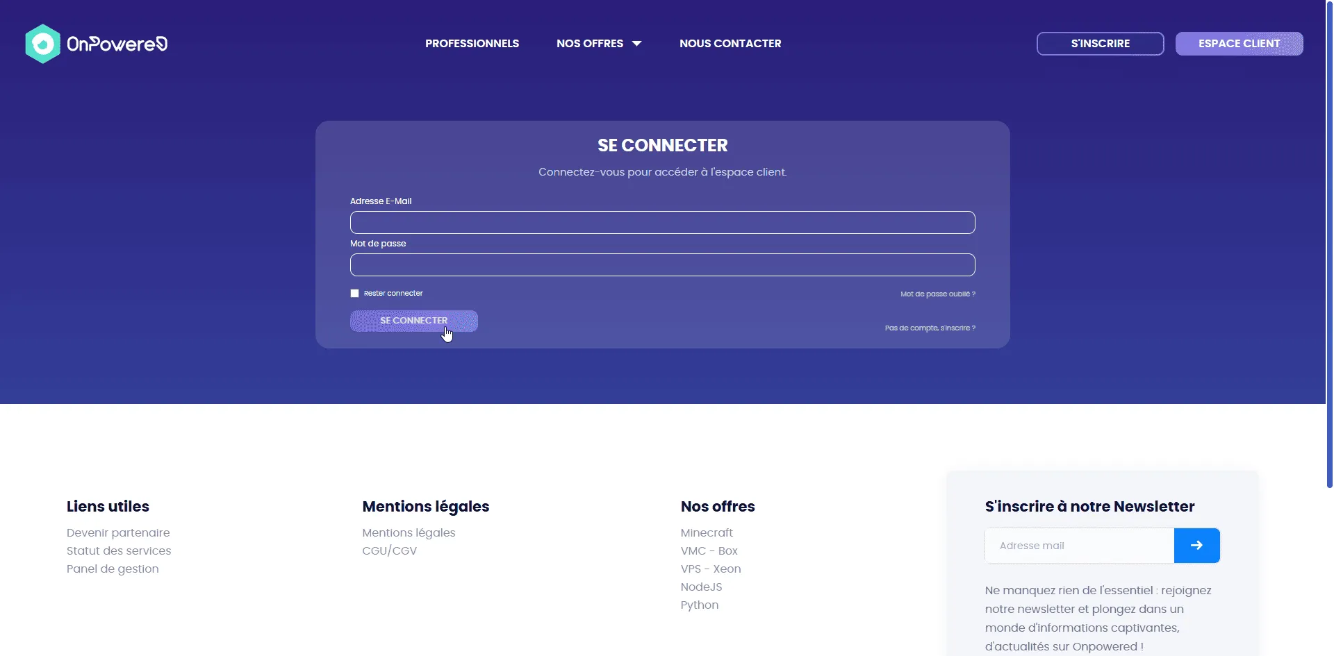 Capture 23 du projet OnPowered