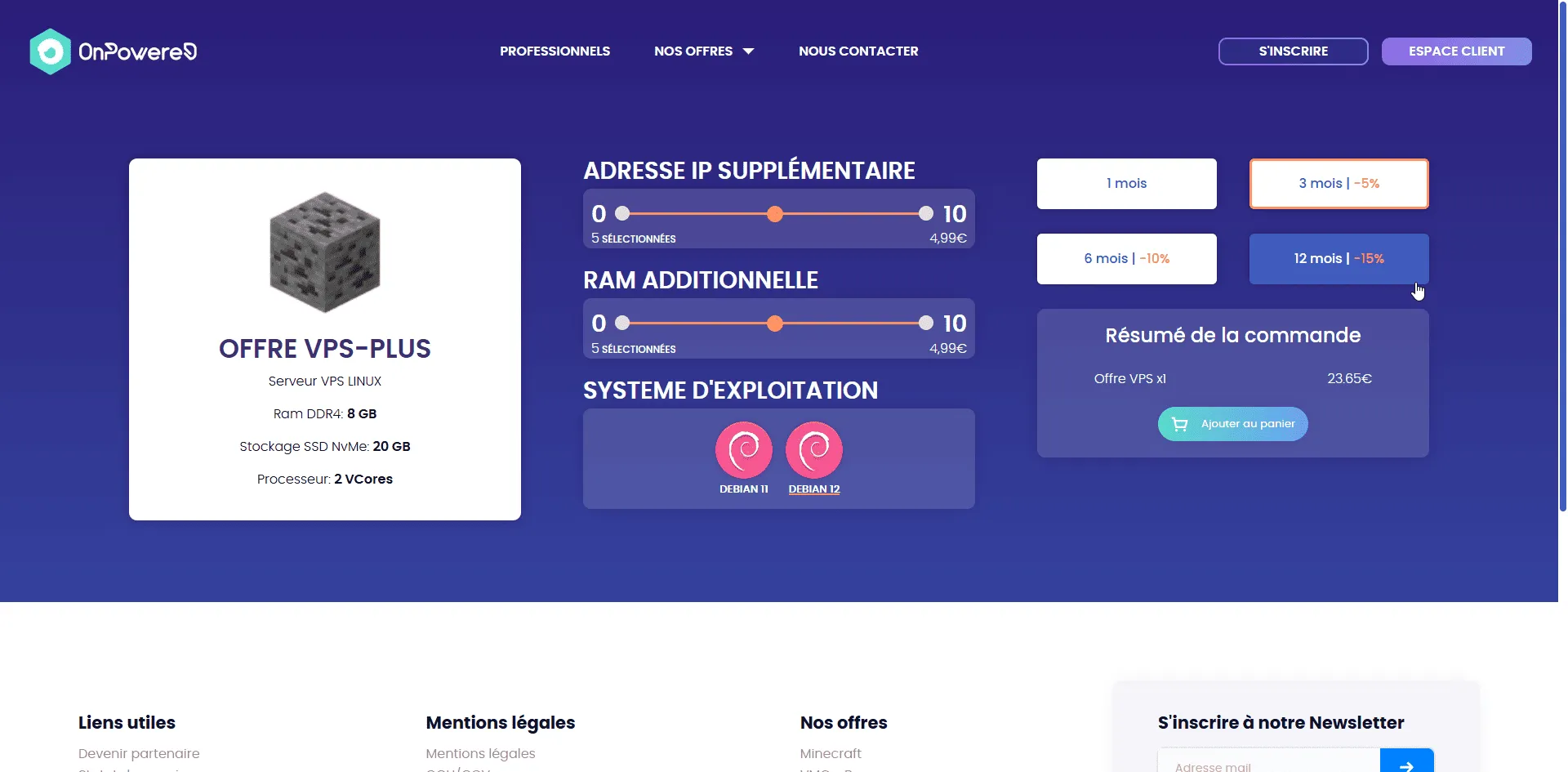 Capture 5 du projet OnPowered
