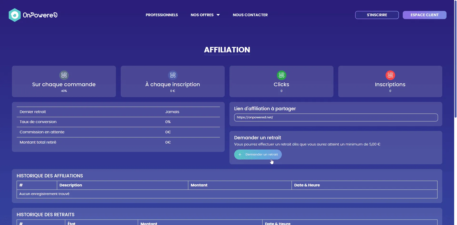 Capture 7 du projet OnPowered