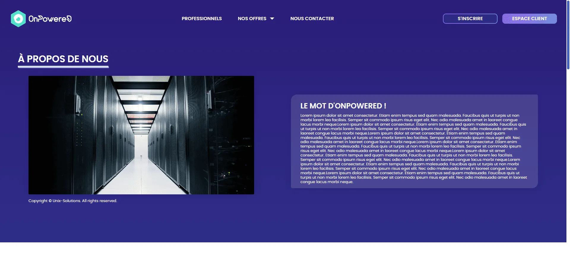 Capture 8 du projet OnPowered