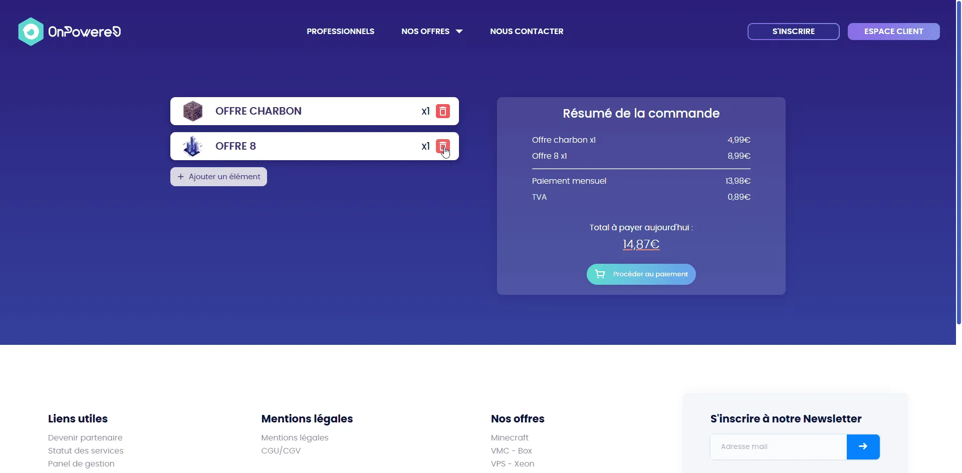 Capture 10 du projet OnPowered